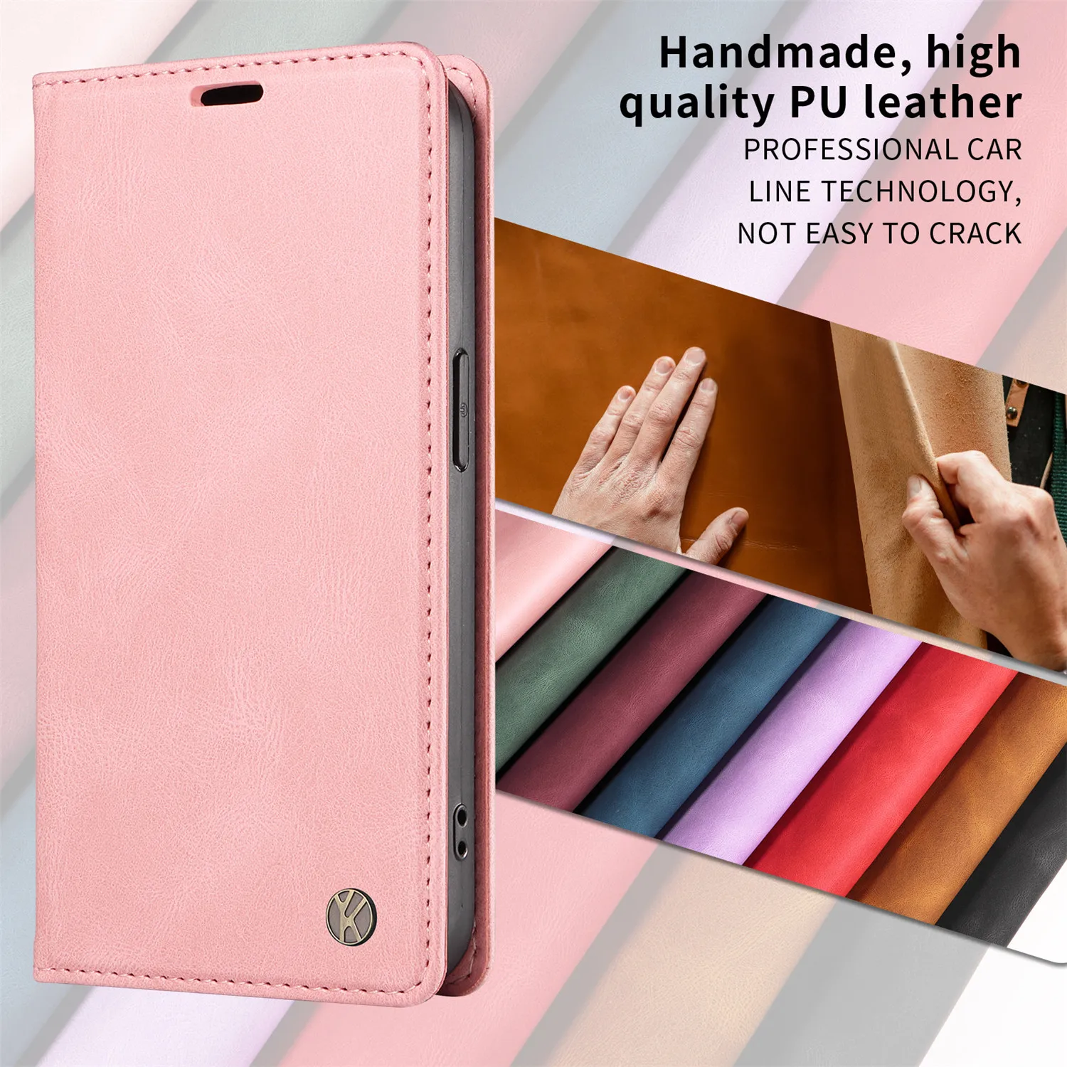 Cover Portafoglio In Pelle PU Con Magnetica Per Xiaomi 13 Pro 5G - Pratica E Elegante (Vino Rosso)