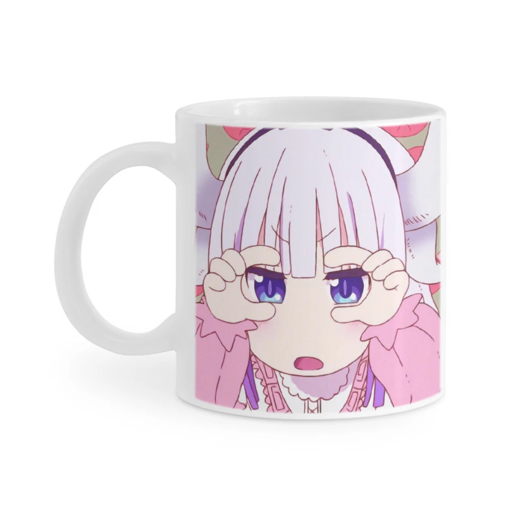 

Pink Anime Cartoon Girl Cute Ceramics Coffee Mug Cute Gamer Birthday Gift Back To School Mug