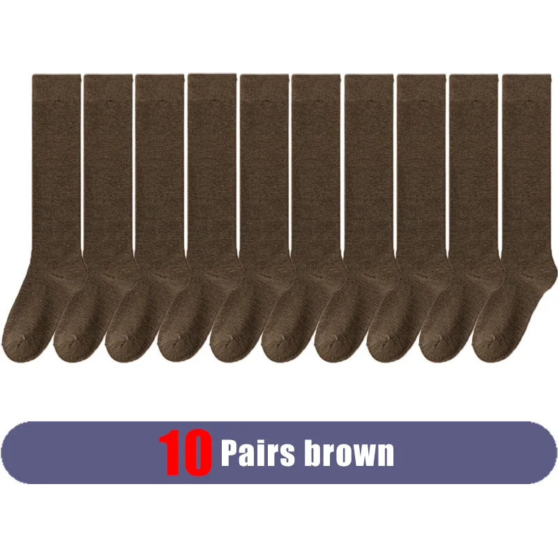 Women's Thigh-High Organic Cotton Socks - Solid Color Fashion Warmers