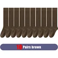 10 Pairs brown