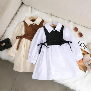 Girls Color Block Dress 1