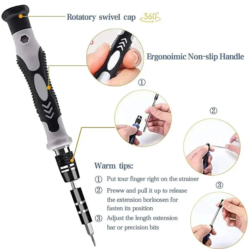 Precision Screwdriver Set Precision Screwdriver 115-in-1 set multifunctional professional repair tool 98pcs magnetic various repairs