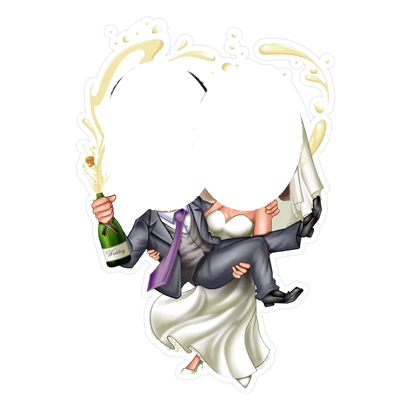 Anpassbare Aufkleber zum Thema Porträt, Hochzeit, Prinzessin, umarmen mehrere Stile, Muster für Erwachsene, Valentinstag, Party, romantische Dekoration – Detail 16