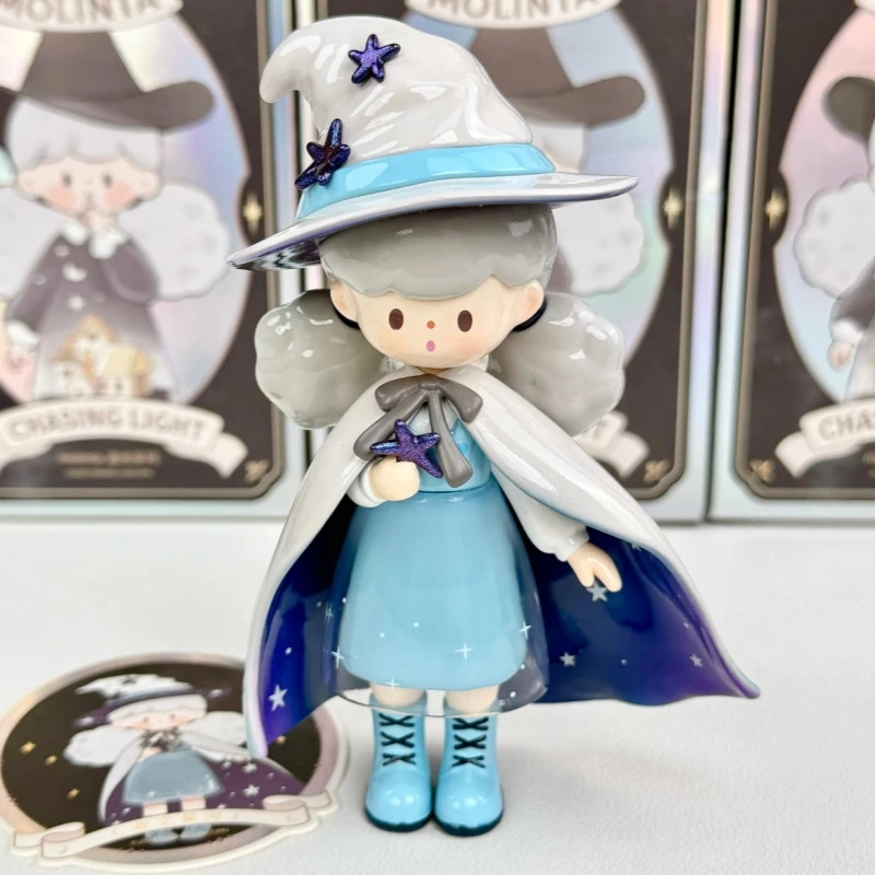 Molinta Chasing Light 시리즈 블라인드 박스 귀여운 Molinta 입상 인형 미스터리 박스 Collectible Decor 액션 피규어 장난감 소녀 선물