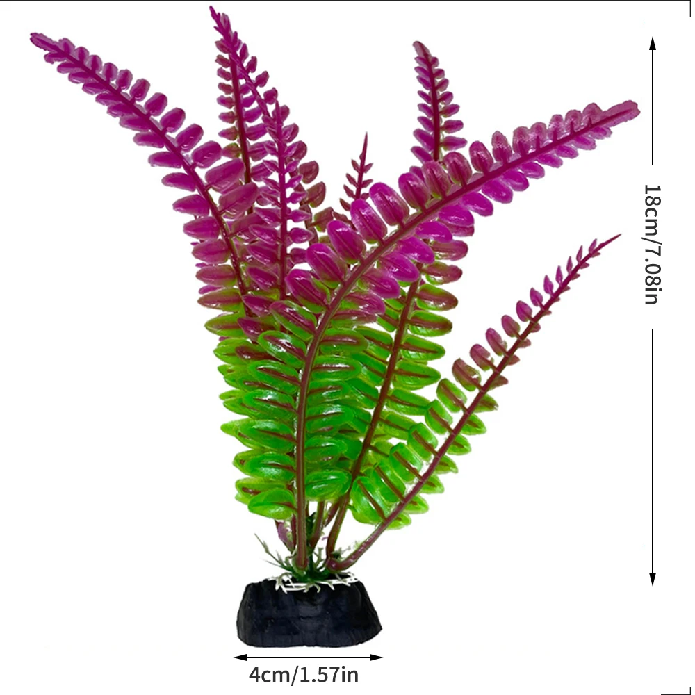 Artificial Aquarium Plants 1PC Plastic Simulated Aquatic Plants For Fish Tank Landscaping Decoration