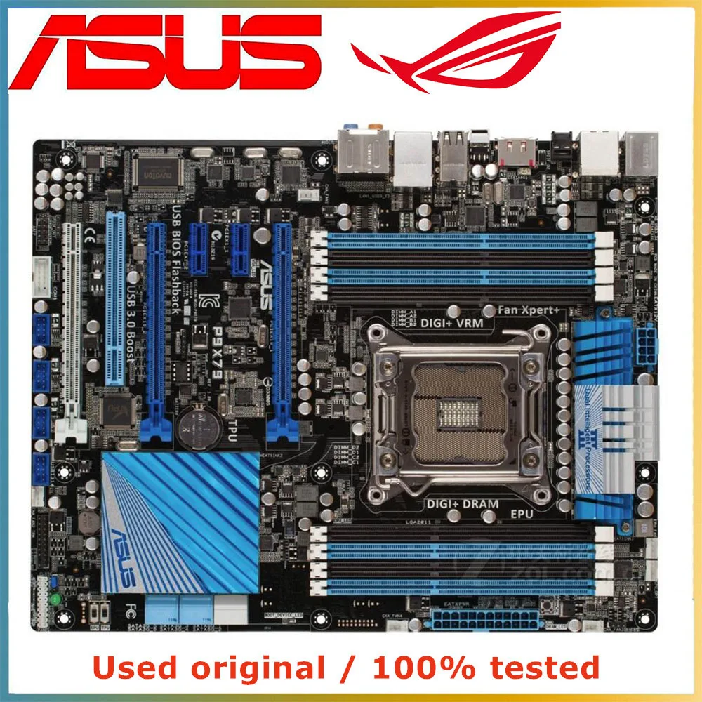 Материнская Плата Для Компьютера ASUS P9X79 LGA 2011 DDR3 64 ГБ.