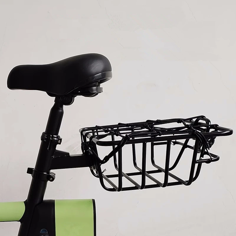 シルバー 小径BMX 自転車 前バスケット付き Amazon.co.jp: 自転車かご 1ピース鉄自転車バスケットフロント