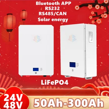 Global Hot Selling 24V 48V 100ah-300Ah LiFePO4 Lithium Battery for Energy Storage PV Household Inverter,Solar energy power
