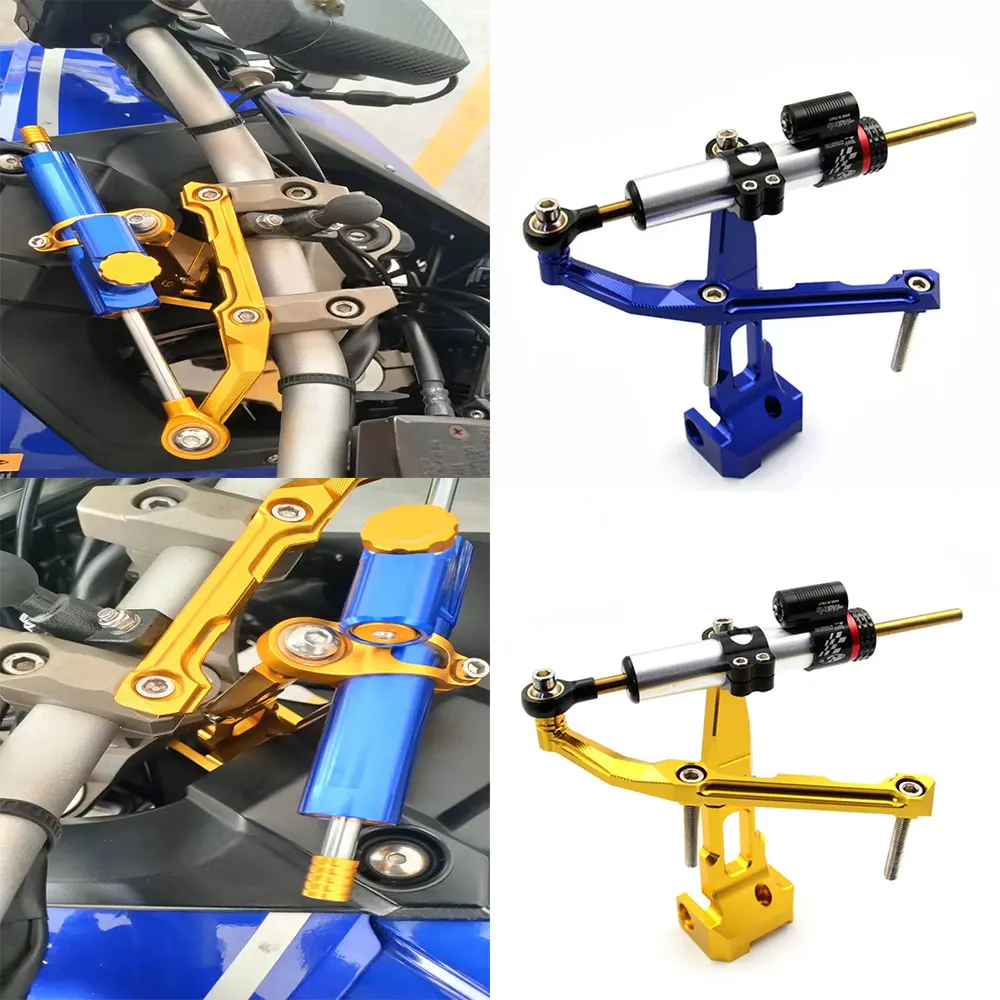 

For Yamaha MT-09 Tracer MT 09 Tracer 900 FJ-09 2015 2016 2017 Damper Shock Absorber Stabilizer Steering Dampers Bracket Semspeed