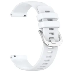 Silicone Sport Strap Wristband Accessory - 18mm universal (WHITE)