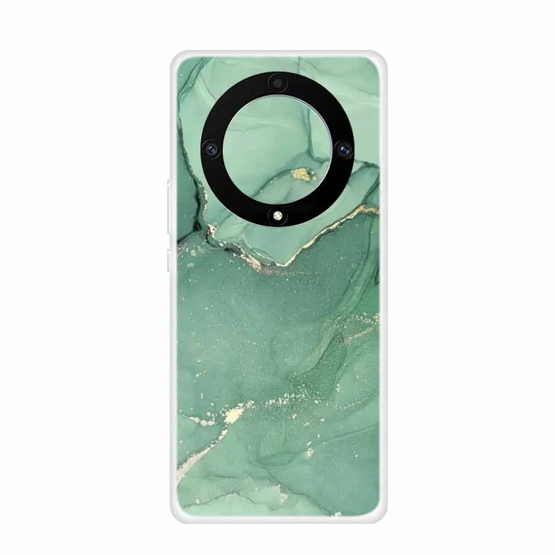 Marble Clear Soft TPU Silicone Back Cover - Transparent Coque