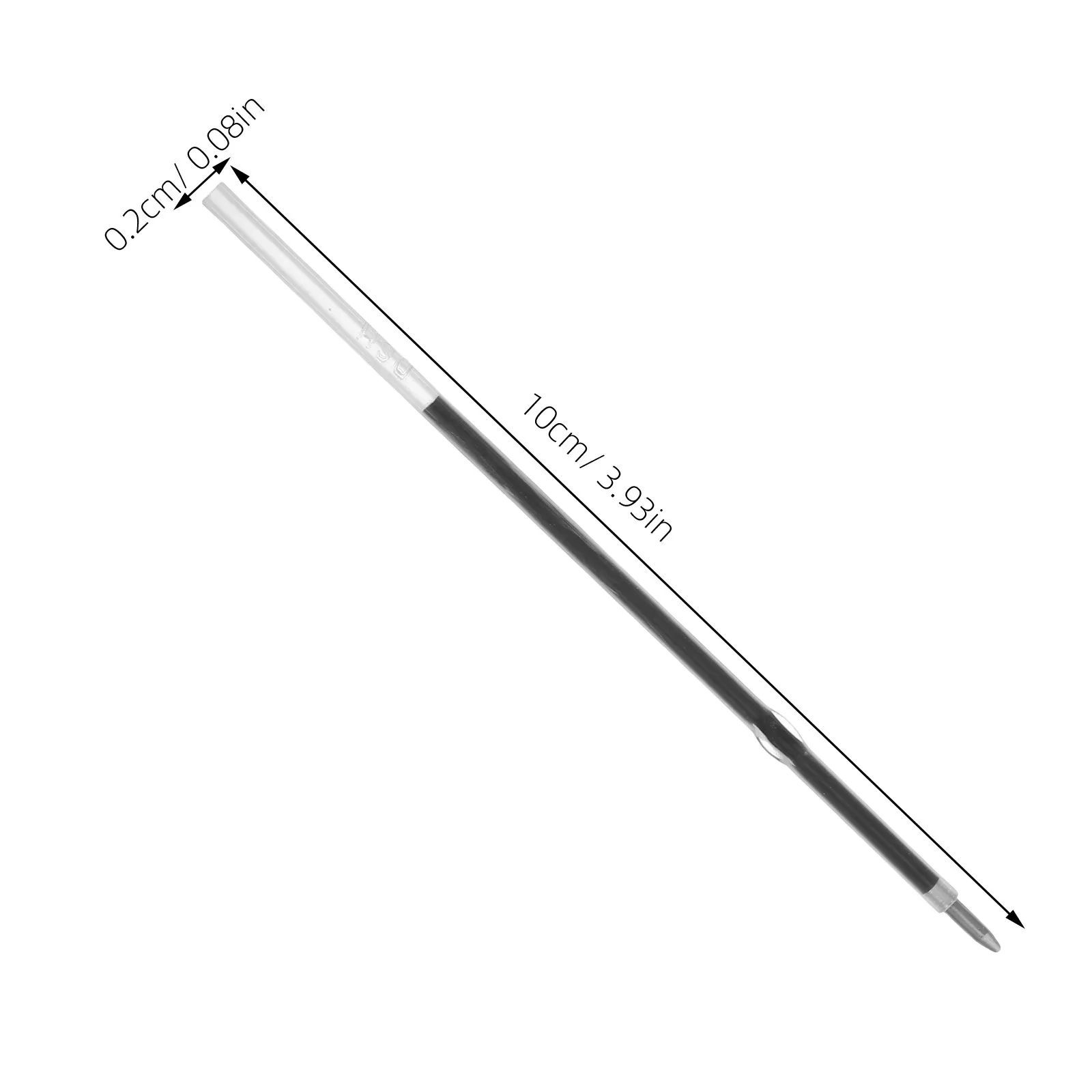 100Pcs 펜용 블루 0.7mm 펜 리필 부드러운 쓰기 잉크 리필 빠른 건조 트위스트 펜과 호환 가능 학교용