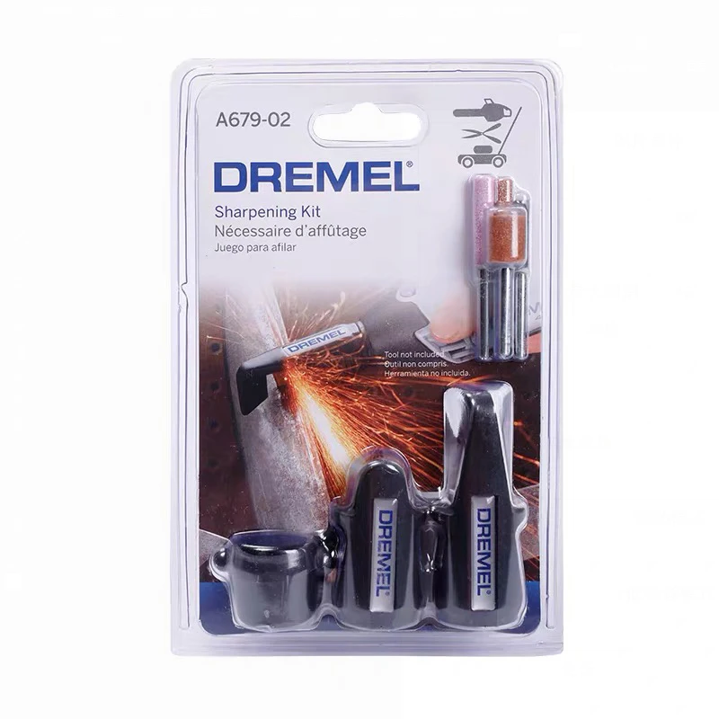 Dremel A679-02 Sharpening Attachment Kit for Sharpening Outdoor Gardening  Tools, Chainsaws, and Home DIY Projects, Medium