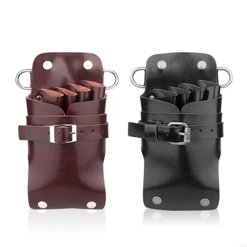 Hair Care Styling Tools Waist Bag Salon PU Hairdressing Tool Pouch Pet Clipers Holsters Multi-Pocket for Barbers Stylist F42A