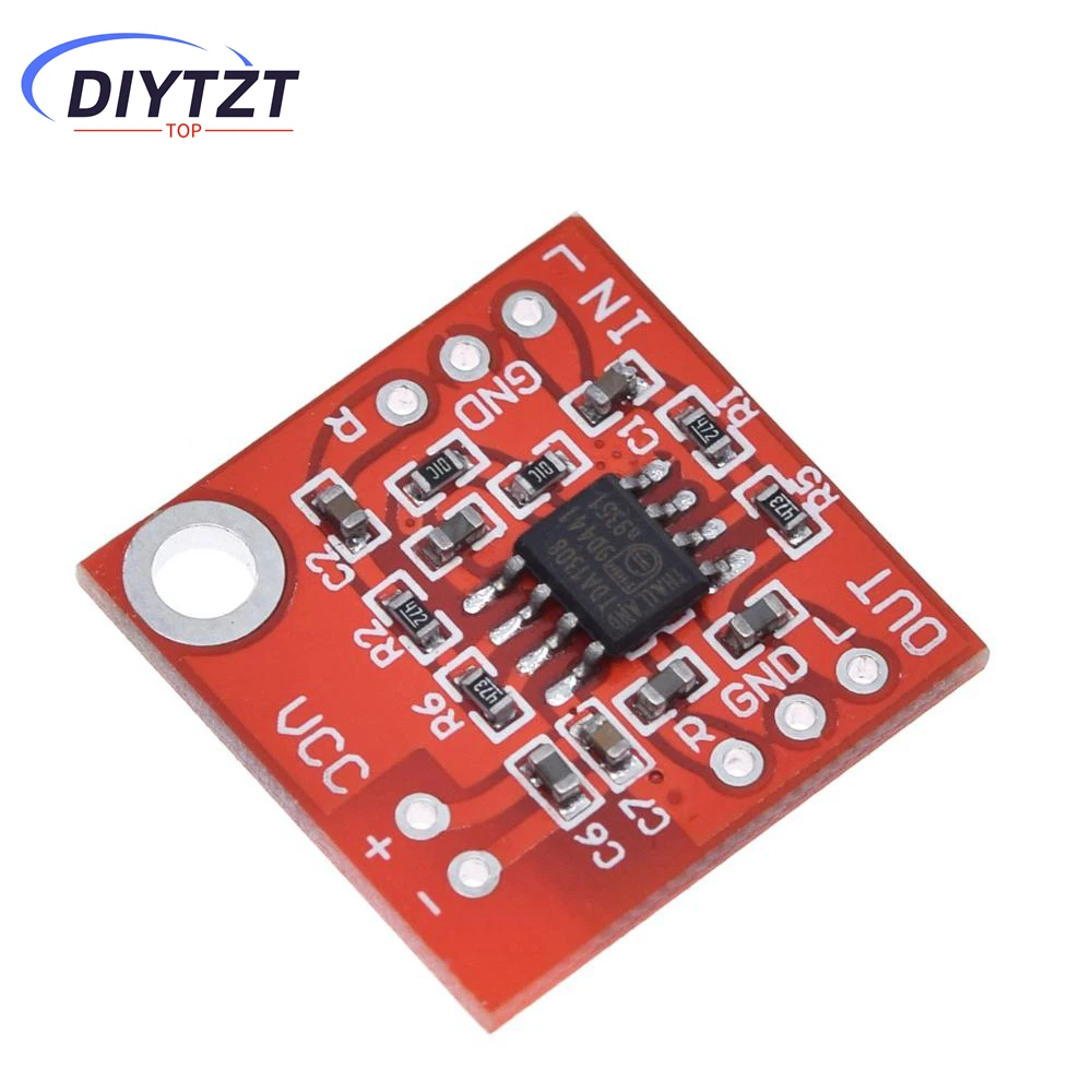 DIYTZT 1/5PCS DC3V-6V 스테레오 TDA1308 헤드폰 앰프 보드 헤드셋 앰프 프리 앰프 보드 모듈