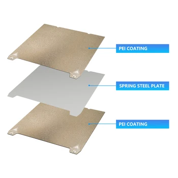For Creality K1 Upgrade Heated Bed PEO/PET/PEI Sheet 235x235mm Double 3D Printing Diamond Plate For Ender 3 S1/S1 Pro/K1 Parts 6
