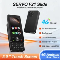 SERVO F21 SLIDE Touch Screen Smartphone Android OS 4G LTE 3.0" Display Button Cell Phone 2 SIM 2+16GB Google Play Mobile Phones