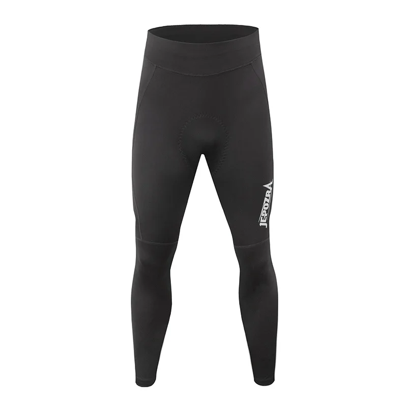 jepozra Men's Cycling Bib Tights Padded Riding Bike Bib Toursers Pants with Pocket Man MTB Biking Bicycle Long Leggings Clothing