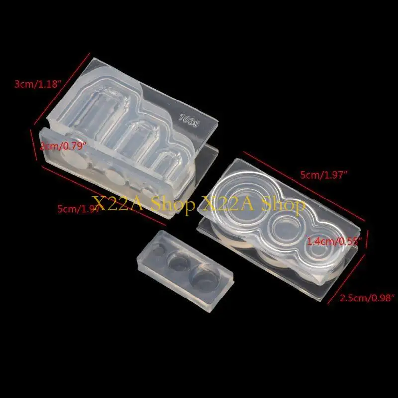 독특한 수제 3D 미니 잼 병 물 항아리 펜던트 Miniture 음식 놀이 UV 수지 주조 금형 실리콘 금형 쥬얼리 만들기