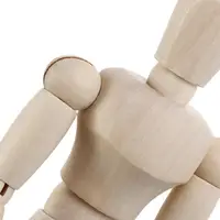 4.5 5.5 8 inch Artist Movable Limbs Home Decor Art Models Ornaments Wooden Toy Mannequin Figure Model Action Toy Figures 4