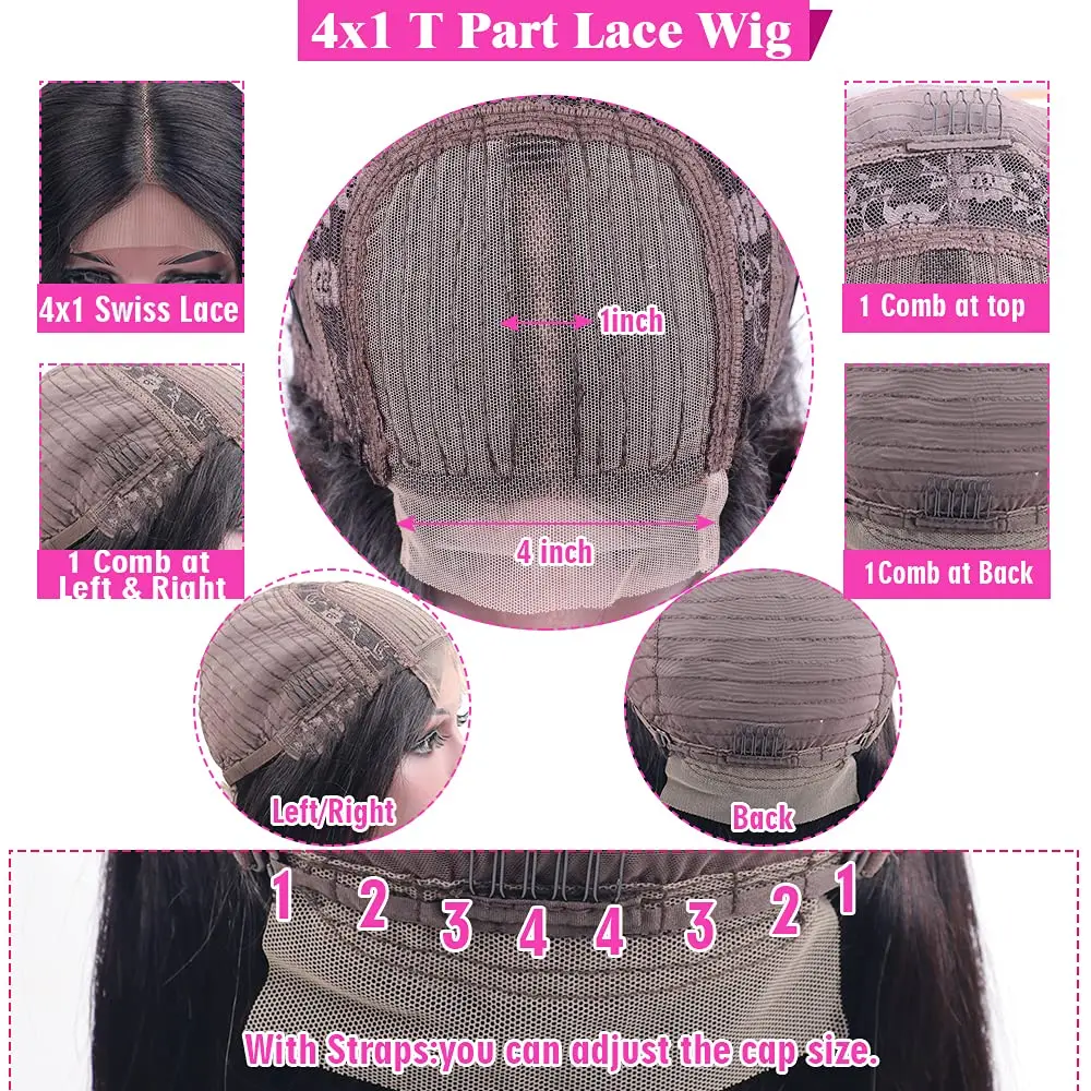 Resistente ao Calor para Mulher Peruca Sintética Destaque Renda Frontal 13x4x1 t Parte hd Fibra Negra P27 Cabelo Longo Ondulado 3 Computers & Electronics