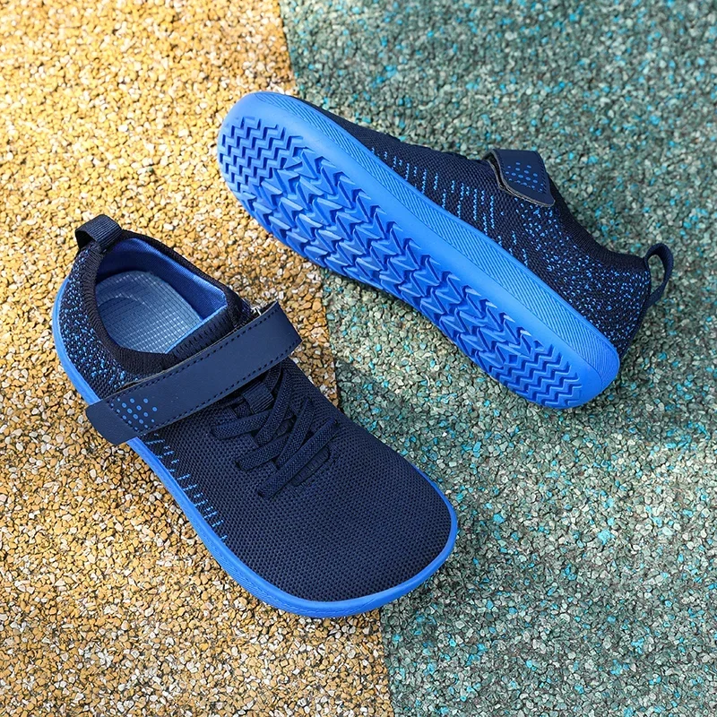 Kids Wide Toe Barefoot Shoes Little Big Kid Minimalist Sneakers Boys and Girls Lightweight Sport Shoes Large Size kids shoes