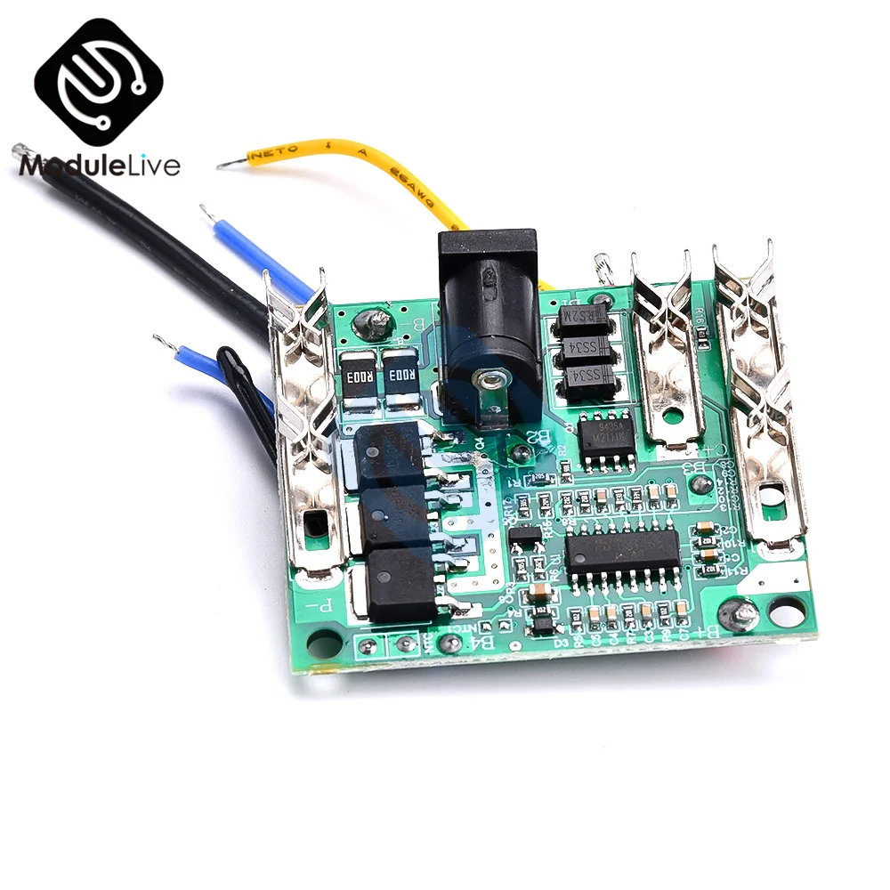 Scheda di protezione ricarica batteria 5S BMS 18/21V 20A Modulo circuito di protezione batteria al litio agli ioni di litio per utensili elettrici - immagine 2