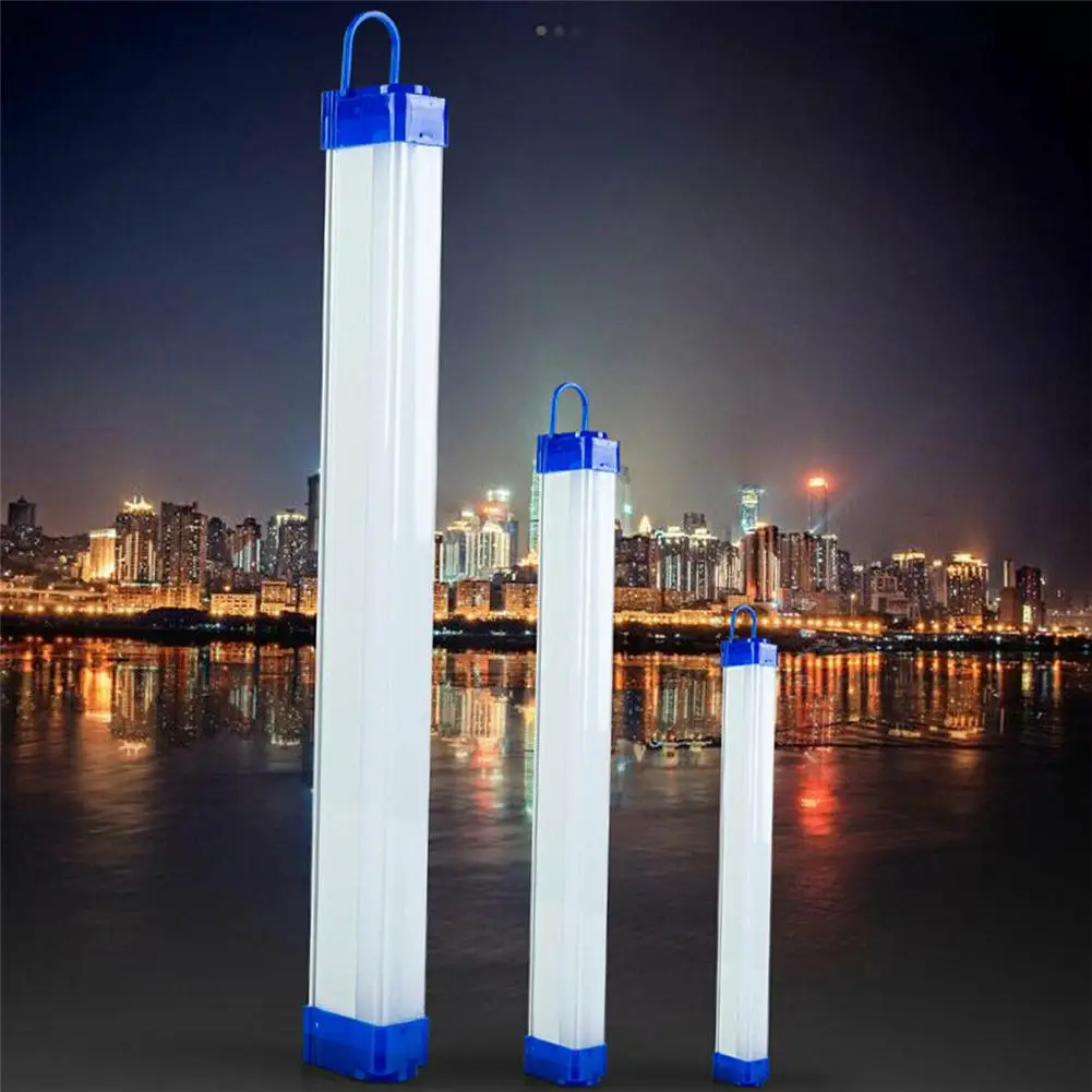 17cm-52cm Led Tube 30w/60w/80w Portable Usb Rechargeable Emergency Light  Outdoor Lighting Camping Lamp
