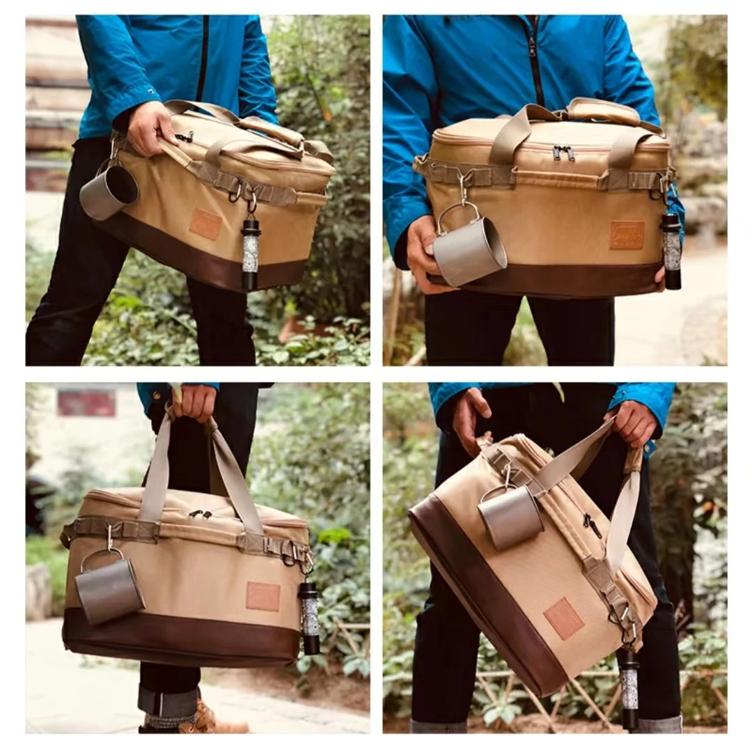 30L Large capacity multi-function bag camping cookware storage bag camping organizers and storage suitable for hiking utensils p