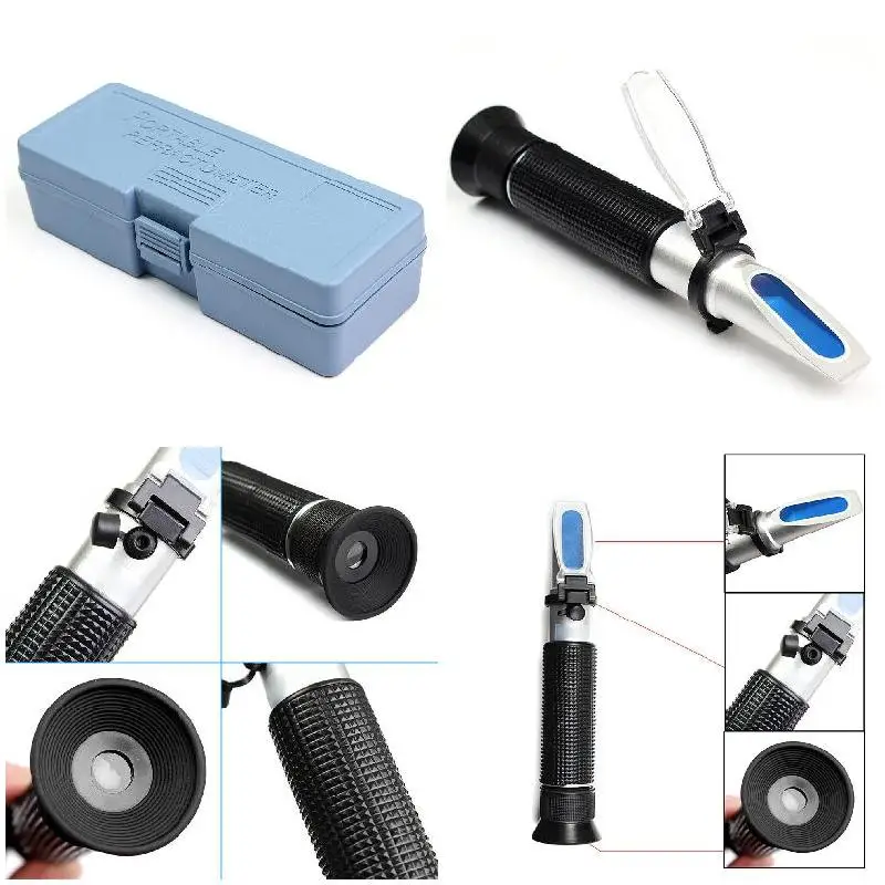 Salinity Meter Refractometer Dual Scale 1.0 to 1.07 S.G. Salt Tester for Drinking Water Aquarium Salt Test Tester Seawater