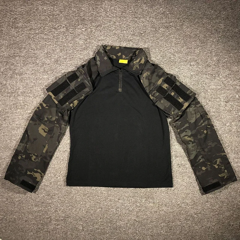 New Mens G3 Combat Shirt Camouflage Hiking Outdoor Tactical Gear Frog Hunting Uniform Shirt Multicam MCBK Blue