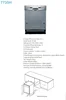 220V50Hz 12 Sets 60CM Semi Built-in Dishwasher with 6 Wash Programs and 1-24 Hour Delayed Start Function 4