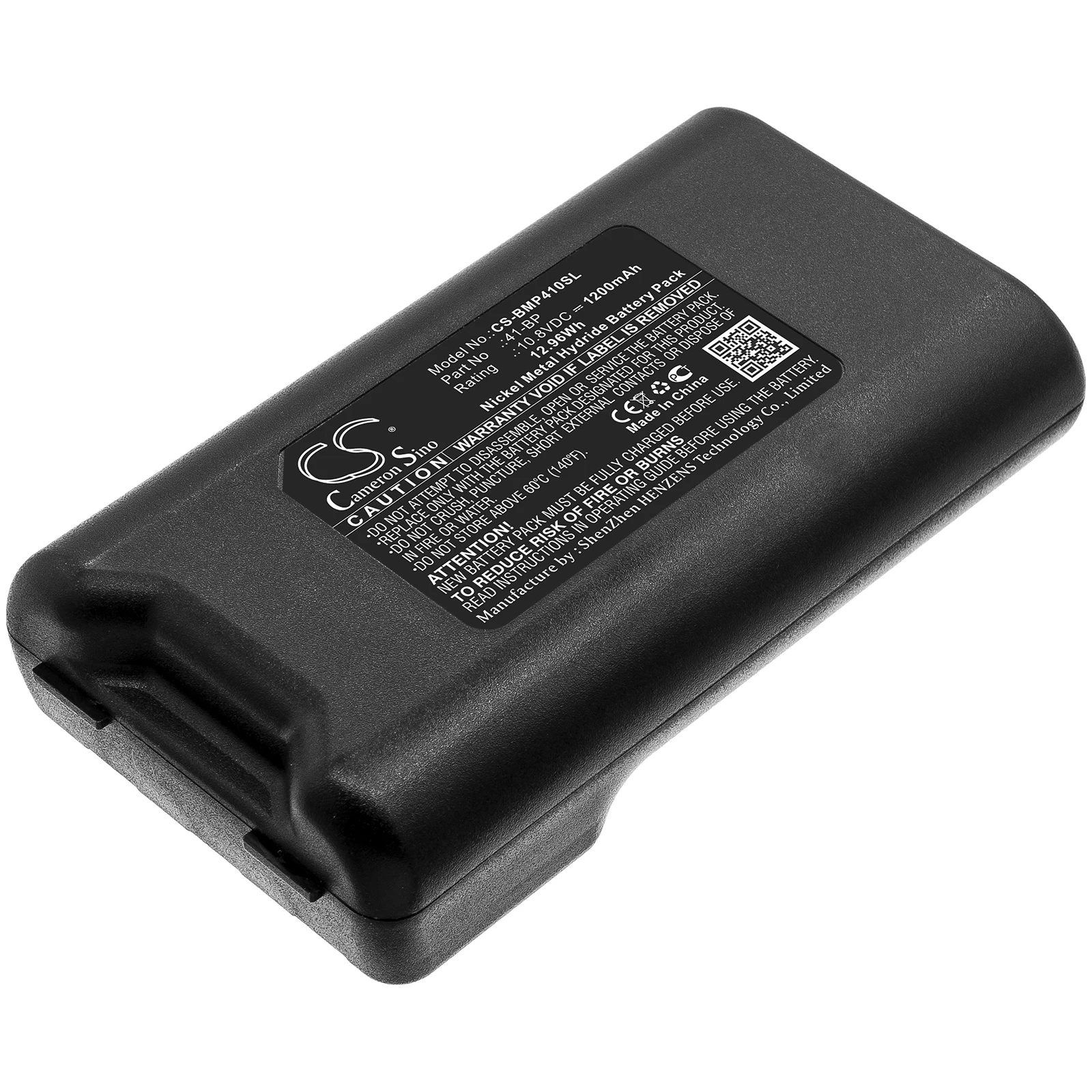 Bateria da Impressora Portátil para Brady 41-bp Bmp41 Bmp61 Capacidade 1200mah 12.96wh Cor Preta tipo 10.80v Ni-mh 3746g