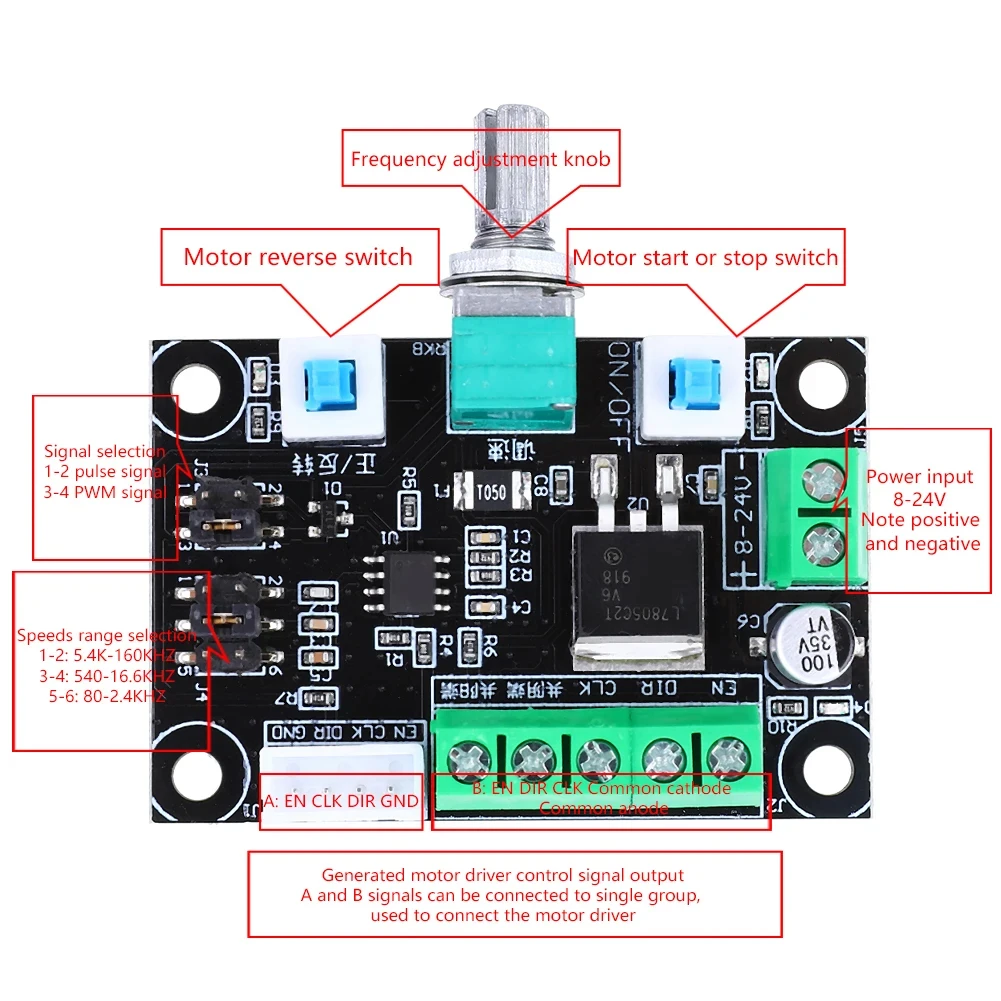 Stepper Motor Nema17 Stepper Motor Driver Kit 17HS4401+TB6600 4A+MKS OSC Adjustable Forward and Reverse Speed for CNC Engraver Sliding Table