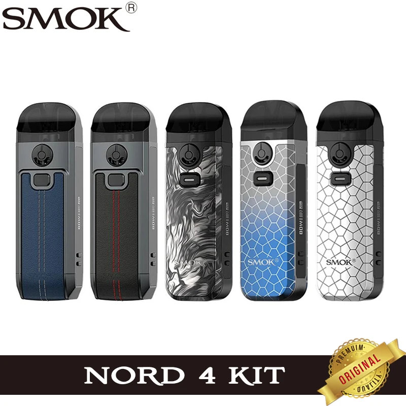 Original-SMOK-Nord-4-Kit-80W-Vape-with-2000mAh-Battery-4-5ml-Nord4-Pod ...