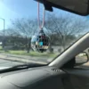 Disco Ball Car Pendant Rear View Mirror Hanging Ornament for Auto Window Retro Groovy Car Decoration Bling Charms Accessories 5