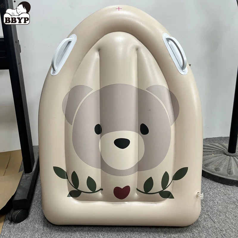 

Kids Floats Inflatable Bed Water Mounted PVC Bear Bunny Head Children Floating On Water Surfboard