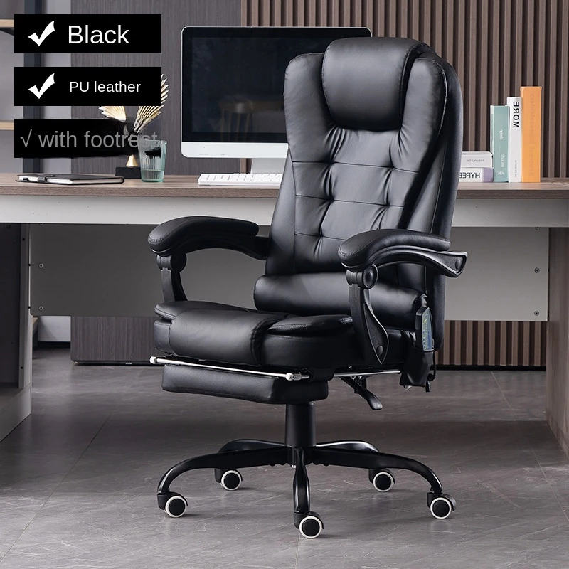 Minachting Keel seks Executive Ergonomische Bureaustoel Massage Wachten Swivel Ligstoel Op  Wielen Slaapkamer Cadeira Presidente Kantoormeubilair| | - AliExpress