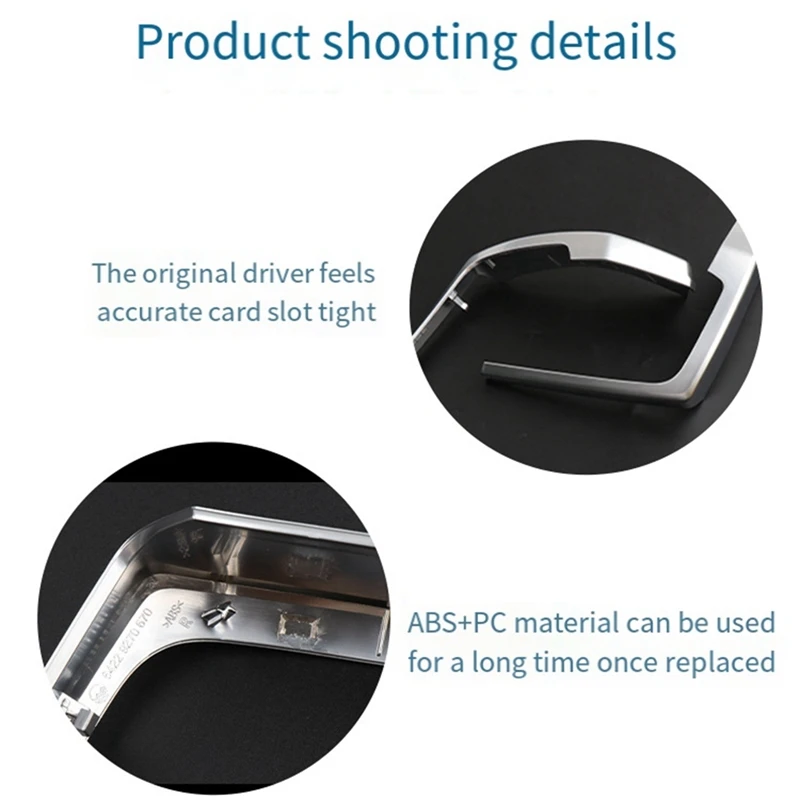 

For BMW X5 X6 F15 F16 Front Air Conditioning Air Vents Silver Decorative Frame