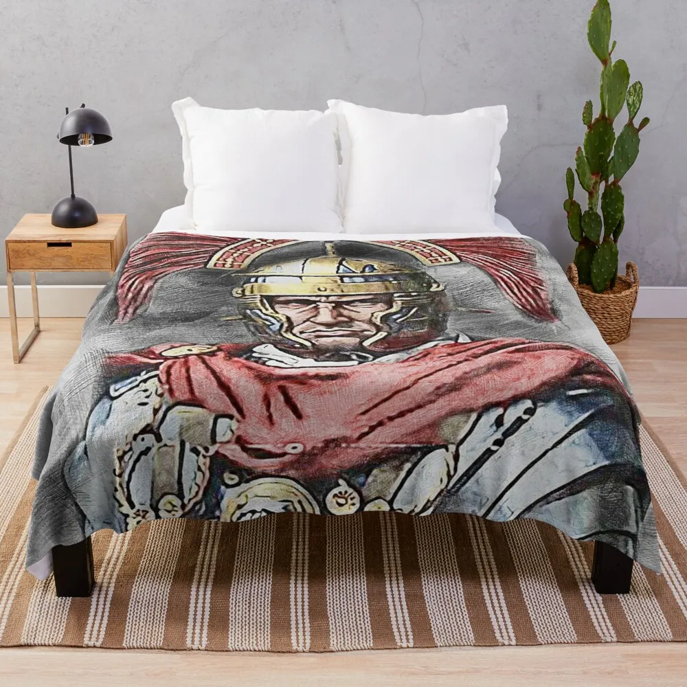 

Portrait of a Roman Legionary Throw Blanket Cute Blanket