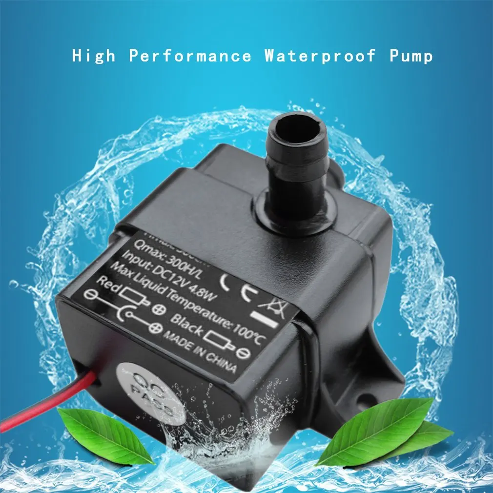 

High Performance QR30E DC 12V 4.2W 240L/H Flow Rate CPU Cooling Car Brushless Water Pump Waterproof Brushless Pump