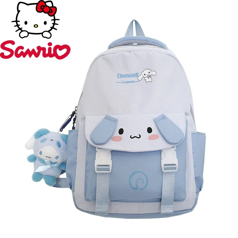 Sanrio Kuromi's New Women's Backpack Cartoon Cute Girls' Backpack 3D Waterproof High Capacity Girls' School Bag Fashion