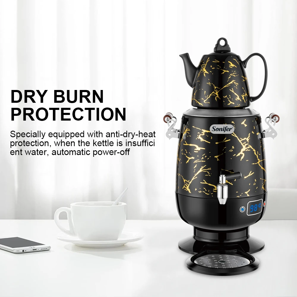 Sonifer 5L 電気サモワール電気ケトルステンレス鋼スマートケトル