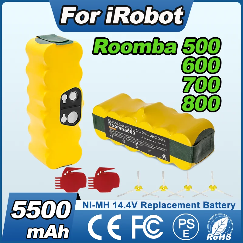 PowtreeparaiRobotRoombabatería5500mAh14,4VparaRoomba500600700800bateríarecargableparaaspiradora-AliExpress44