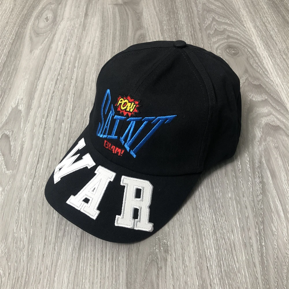 Frog Drift SAINT MICHAEL Streetwear Vintage Fashion Brand Embroidery LOGO Sunshade Adjustable Baseball Cap Hats For Men Unisex