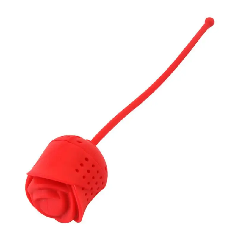 1/2/4PCS Silicone Tea Infuser Teapot Tray Spice Tea Strainer Rose Leaf Shape Detachable Herbal Filter Teaware Accessories