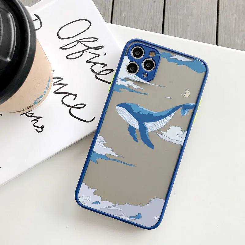 Fantasy-Wal-Handyhülle für iPhone 16 14 13 15 12 11 Pro Max Mini SE2 8 7 Plus X XR XS Anime Bunte Wale Stoßfeste Schutzhüllen – Detail 3