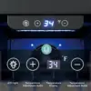 15" Beverage Refrigerator Cooler Under Counter 125 Cans Built-in Beverage Fridge with Glass Door, LED Light, Beer Fridge 4