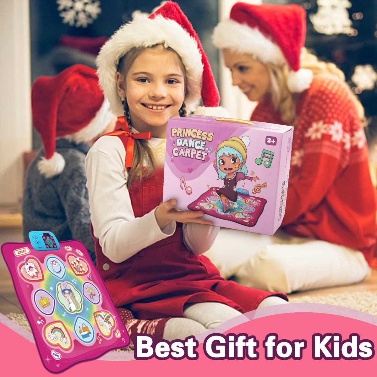 Baby Play Mat 90x90cm Large Elecrtic Dancing Blanket with Lights Keyboard 3 Game Modes Sport Toys Educational Toys for Kids baby play mat play mat