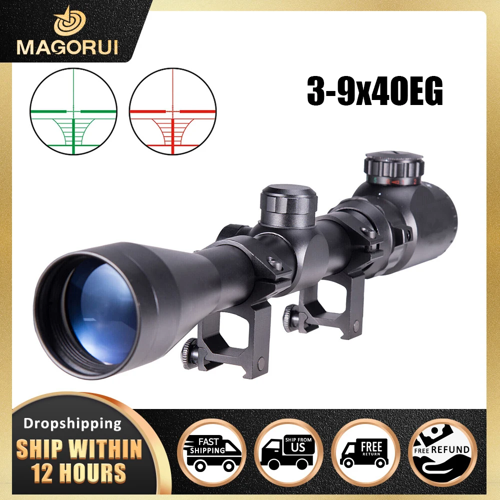 

Magorui 3-9x40 Rifle Scope 24x50 Hunting Gun Optics Rifle Scopes Optics Rifle Scopes Riflescope Outdoor Tactical Optics Sights